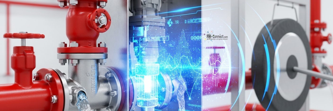 Alarm entsteht durch Wasserfluss in Sprinkleranlagen, wenn ausgelöste Sprinkler einen Durchfluss erkennen und automatisch Alarm auslösen