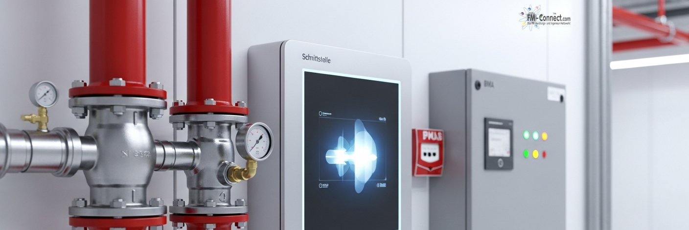 Schnittstelle zwischen Sprinkleranlage und Brandmeldeanlage zur sicheren Alarmweiterleitung im Gebäude