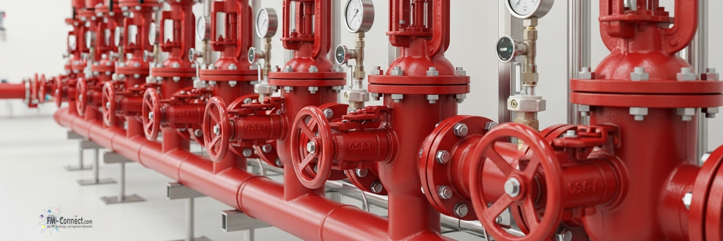 Absperrarmaturen je Zone ermöglichen das gezielte Abschalten und Steuern einzelner Bereiche von Sprinkleranlagen