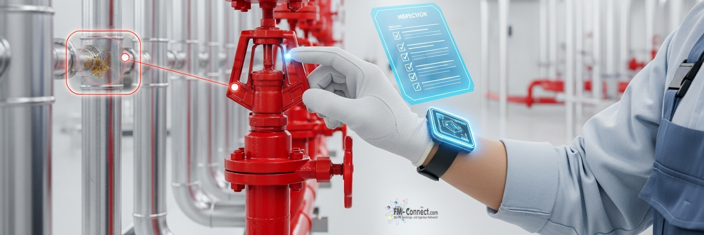 Sichtprüfung von Sprinkleranlagen zur frühzeitigen Erkennung von Schäden und Funktionsstörungen im Gebäude